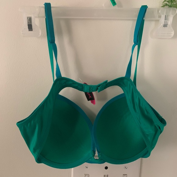 LA SenZa Flattering On Trend Green Color Pop Bra Size 36B - Picture 8 of 10